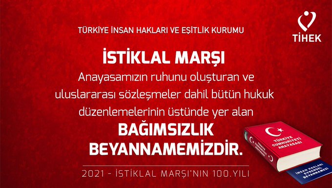 Türkiye Devleti’nin En Temel Hak ve Özgürlükler Belgesi: İSTİKLÂL MARŞI!
